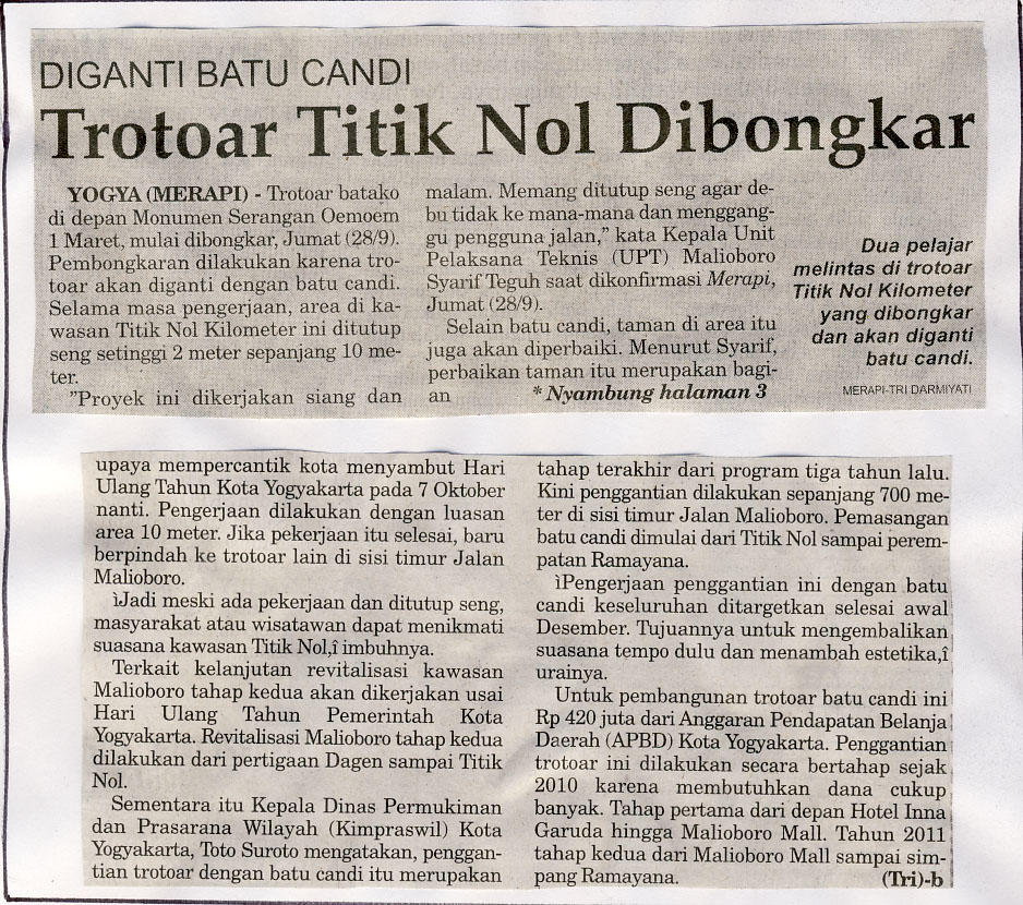 Kliping jogja terbaru